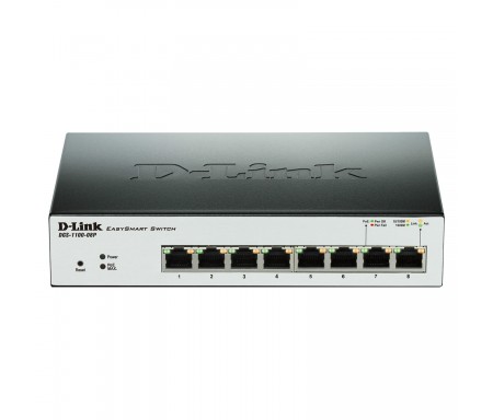 D-Link Switch administrable Gigabit 8 ports PoE 10/100/1000 Mbps