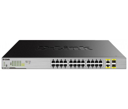 D-Link Switch administrable Gigabit 26 ports 10/100/1000 Mbps dont 2 Combo 1000 Mbps