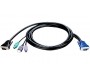 D LINK cable kvm Noir 1,8 m - Cables kvm (USB, PS/2, PS/2, VGA, Male, Noir)