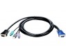 D LINK cable kvm Noir 1,8 m - Cables kvm (USB, PS/2, PS/2, VGA, Male, Noir)