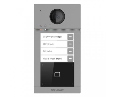 HIKVISION PLATINE DE RUE 4 BOUTONS IP 2MP HD IP65 IK08