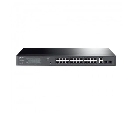 TP-LINK SWITCH 24 PORTS POE+250W+2 PORTS GIGA ET 2 SFP SLOTS