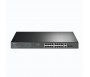 TP-LINK Switch 18Ports GIGABIT Rackable avec 16Ports POE+2Ports RJ45 non PoE Gig