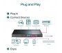 TP-LINK Switch 18Ports GIGABIT Rackable avec 16Ports POE+2Ports RJ45 non PoE Gig