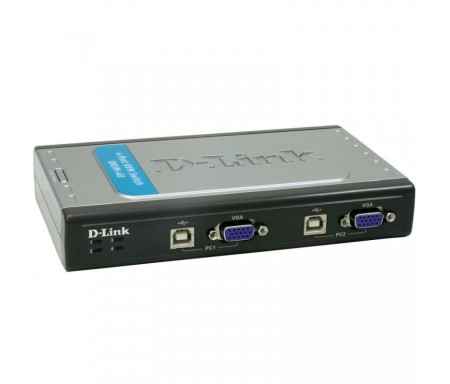 DKVM-4U SWITCH 4 PORTS CLAVIER-ÉCRAN-SOURIS AVEC CÂBLES INTÉGRÉS USB