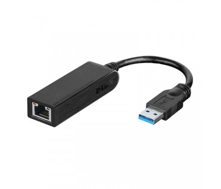 DAPTATEUR D-LINK USB 3.0 VERS RJ-45 GIGABIT ETHERNET NOIR (DUB-1312)