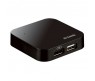 D Link 4 Port High Speed Usb Hub Black With Smart Charge Function For Portable Devices DUB-H4/EW