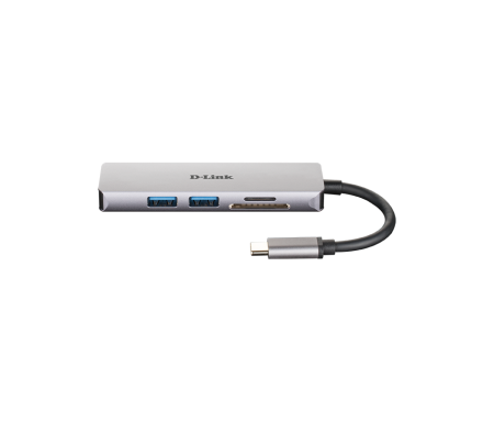HUB D-LINK DUB-M530 USB-C 5-EN-1 VERS HDMI / USB / MICROSD / SD