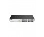 D Link 16 Port 10/100/1000Base T Unmanaged Green Desktop Gigabit Switch