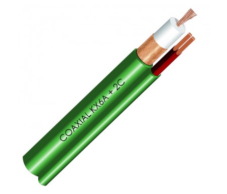 Cable Coaxial Video Kx6A + Alimentation