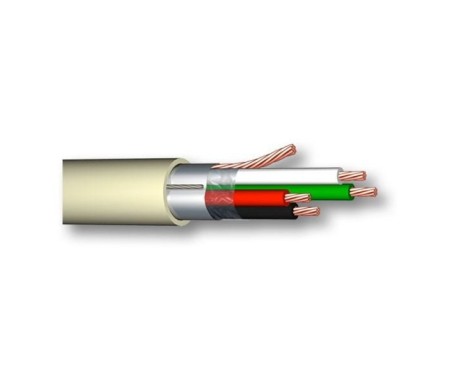 Cable Alarme 4 Fils Souple Blanc