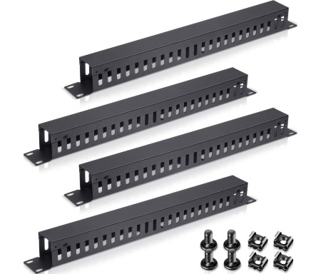 Estape 1U 19 Cable Management Panels 4 Ring