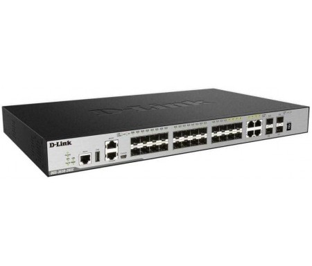 D Link 20 Sfp Ports Plus 4 Combo Sfp 10 100 1000Base T Ports Plus 4 10Ge SfpPlus Ports L3 DGS-3630-28SC/ESI