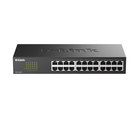 D Link 24 Port 10 100Base T Unmanaged Switch Metal Casing Eu Power Plug DES-1024D/E