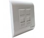D Link Flush Mounted Face Plate Frame French Type 80*80Mm Square NFF-01WHI