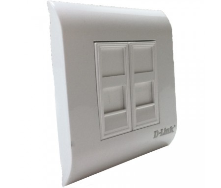 D Link Flush Mounted Face Plate Frame French Type 80*80Mm Square NFF-01WHI