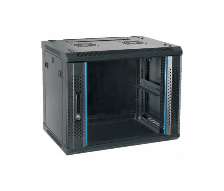 D Link Coffret 4U 600*450Mm Wall Mount Rack With Glass Door NWR-4U-6045-BL-GL