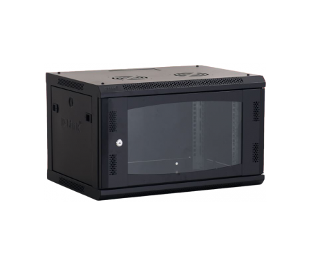 D Link 9U 600*450Mm Wall Mount Rack With Glass Door NWR-9U-6045-BL-GL