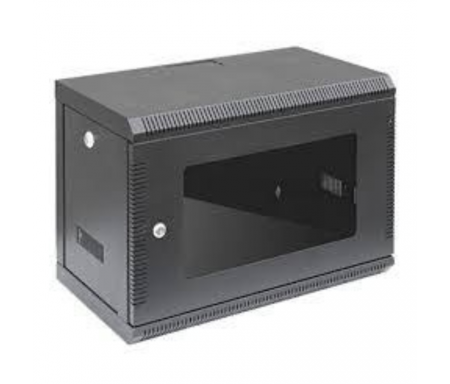 D Link 6U 600*600Mm Wall Mount Rack With Glass Door NWR-6U-6060-BL-GL