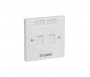 D Link Monture 2 Modules Pour Prise Dlink 86*86 Mm NFP-0WHI21