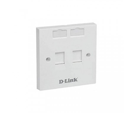 D Link Monture 2 Modules Pour Prise Dlink 86*86 Mm NFP-0WHI21