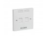 D Link Monture 2 Modules Pour Prise Dlink 86*86 Mm NFP-0WHI21