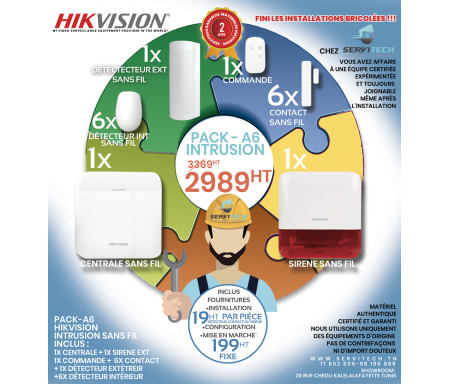 pack A1 Hikvision intrusion sans fil